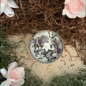 Amethyst intention candle